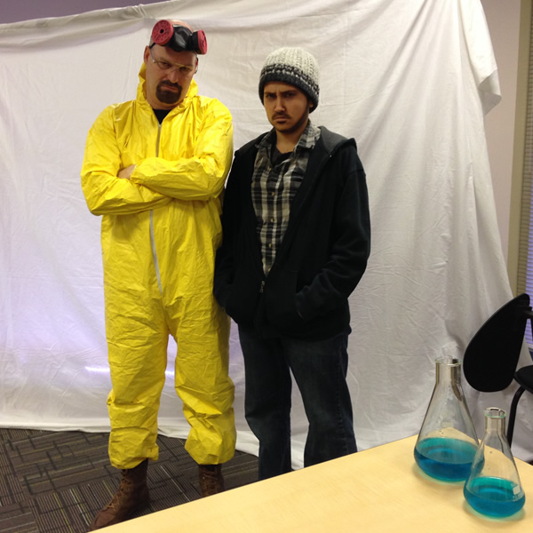 Our Halloween contest winners were from the cast of Breaking Bad!