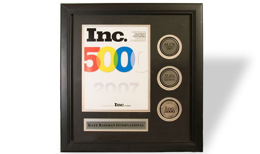 Inc.com's 50000 of America's Fastest Growing Companies 2007